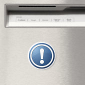 Schaltfläche "Blauer Ausrufezeichen" Magnet (In Situ (Geschirrspüler))