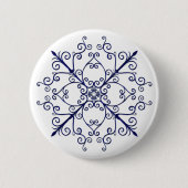 Schaltfläche Blauer Florenscroll Button (Vorderseite)