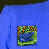 Schaltfläche "Blauer Giftfrosch" Button
