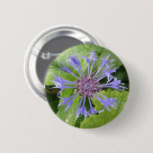 Schaltfläche Blauer Kornblume Button (Vorne & Hinten)