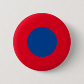 Schaltfläche Blauer Punkt Roter Staat Button (Vorderseite)