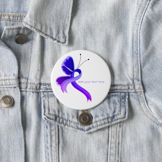 Schaltfläche "Blauer und Lila Butterfly" Button (Beispiel)