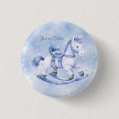 Schaltfläche "Blaues Rockhorn" Button (Vorderseite)