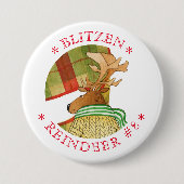 Schaltfläche "BLITZEN REINDEER Round-Button" Button (Vorderseite)