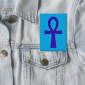 Schaltfläche Blue Ankh Rectangle Button (Insitu)