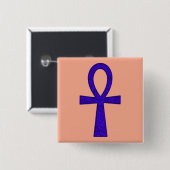 Schaltfläche "Blue Ankh Square" Button (Vorne & Hinten)