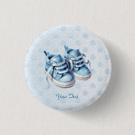 Schaltfläche Blue Baby Shoes Button