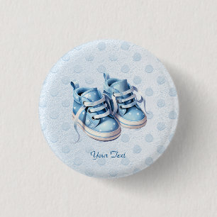 Schaltfläche Blue Baby Shoes Button