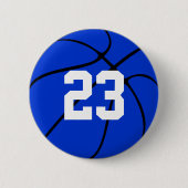 Schaltfläche "Blue Basketball Jersey" Button (Vorderseite)