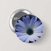 Schaltfläche Blue Daisy Blume Button (Vorne & Hinten)