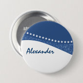 Schaltfläche "Blue Dazzling Star Curves" Button (Vorne & Hinten)