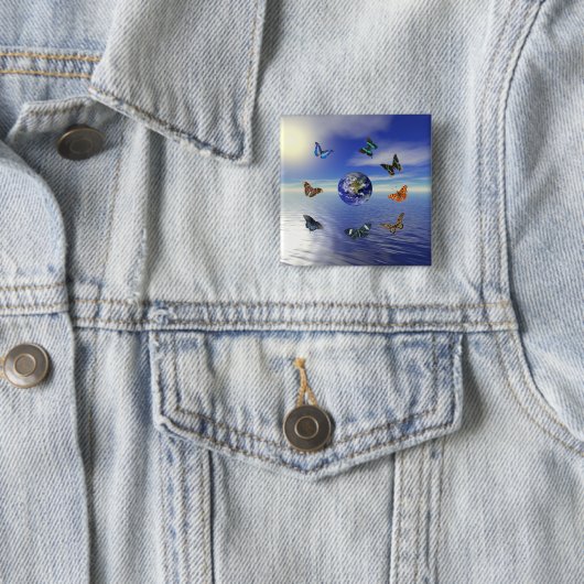 Schaltfläche "Blue Earth Butterfells" Button (Beispiel)
