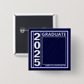 Schaltfläche "Blue Foto Abschluss" Button (Vorne & Hinten)