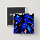 Schaltfläche "Blue Glass Square" Button (Vorne & Hinten)