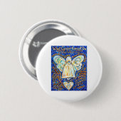 Schaltfläche "Blue & Gold Cancer Angel" Button (Vorne & Hinten)