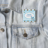 Schaltfläche "Blue Puppy Dog Baby Shootname" Button (Beispiel)