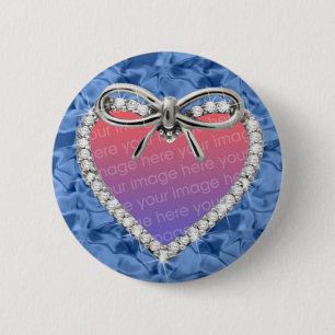 Schaltfläche "Blue Round Diamond Heft Frame" Button