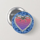 Schaltfläche "Blue Round Diamond Heft Frame" Button (Vorne & Hinten)