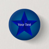 Schaltfläche "Blue Star Custom 1 1/4" Button (Vorderseite)