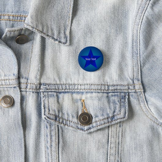 Schaltfläche "Blue Star Custom 1 1/4" Button (Beispiel)