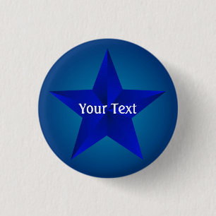 Schaltfläche "Blue Star Custom 1 1/4" Button