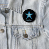 Schaltfläche Blue Star "Your Name" schwarz Button (Beispiel)