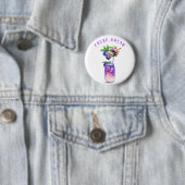 Schaltfläche "Blueberry Juice Cool Drink Party Fru Button (Beispiel)