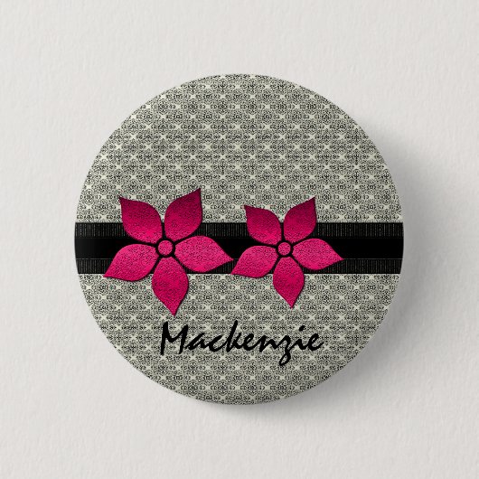 Schaltfläche "Blume abgestreift" Button (Vorderseite)