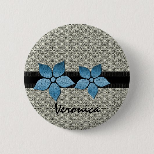 Schaltfläche "Blume abgestreift" Button (Vorderseite)