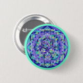 Schaltfläche Blume Blue~Buttons Button (Vorne & Hinten)