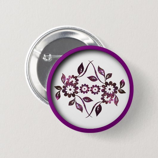 Schaltfläche Blume Button (Vorne & Hinten)