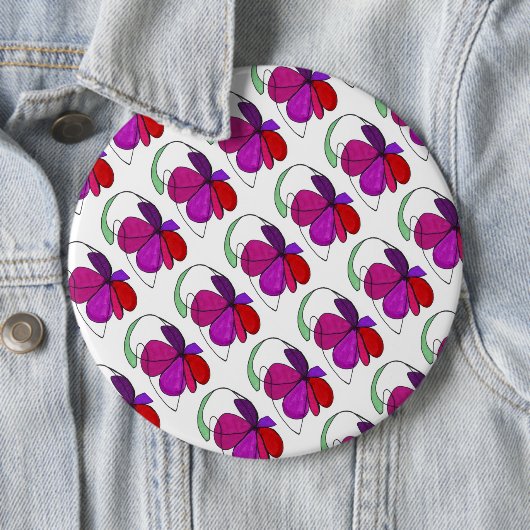 Schaltfläche "Blume Dance Tiled Pattern" Abstrakte Button (Beispiel)
