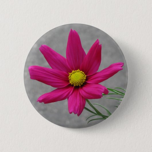 Schaltfläche Blume Rosa Button (Vorderseite)