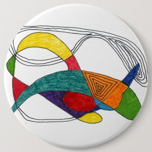 Schaltfläche "Boomerangs" für Abstrakte Kunst Button (Vorderseite)