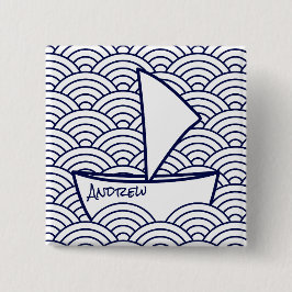 Schaltfläche "Boot on Waves Square" Button