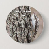 Schaltfläche "Brauner Strampler" Button (Vorderseite)