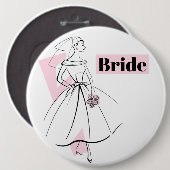 Schaltfläche Bride Bride Bride Fashion Button (Vorne & Hinten)