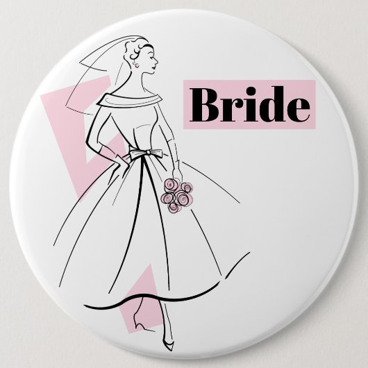 Schaltfläche Bride Bride Bride Fashion Button (Vorderseite)
