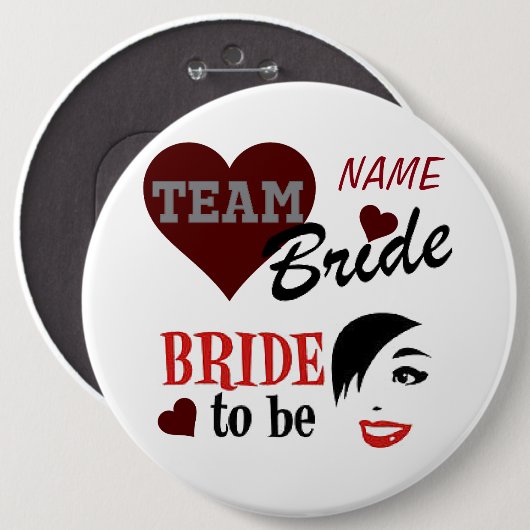 Schaltfläche "Bride" Button (Vorne & Hinten)