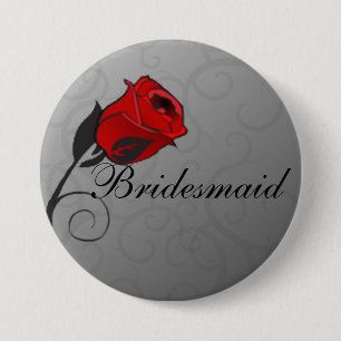Schaltfläche Bridemaid für verzauberte Rose Button