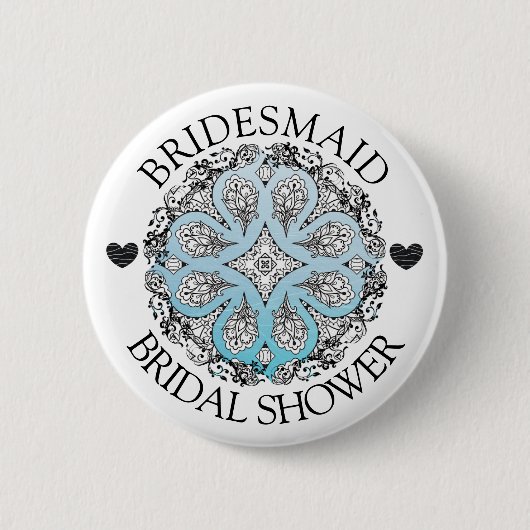 Schaltfläche Bridesmaid-Brautparty Button (Vorderseite)