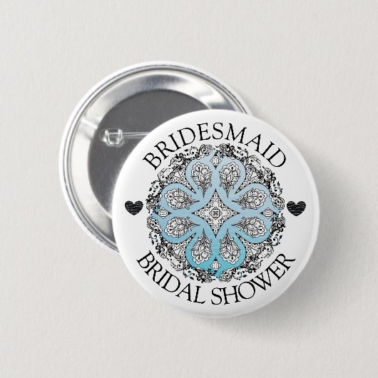 Schaltfläche Bridesmaid-Brautparty Button (Vorne & Hinten)