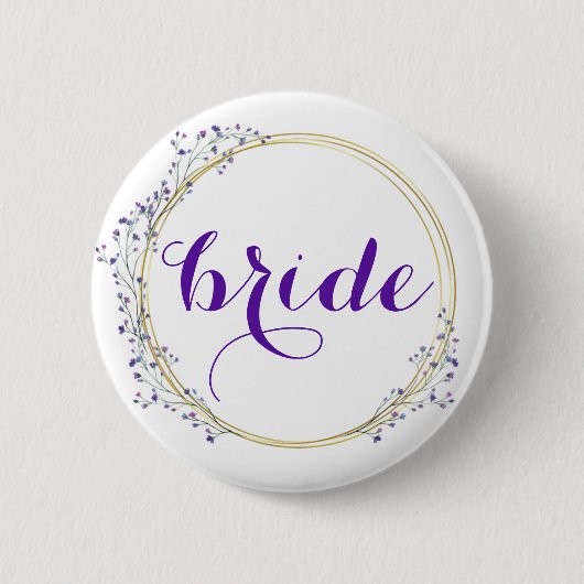 Schaltfläche "Bridge in Floral Border" Button (Vorderseite)