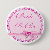 Schaltfläche "Bridge to Be Pink Bow Imitats" Glitz Button (Vorderseite)