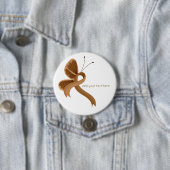 Schaltfläche "Brown Awareness Ribbon Butterfly" Button (Beispiel)