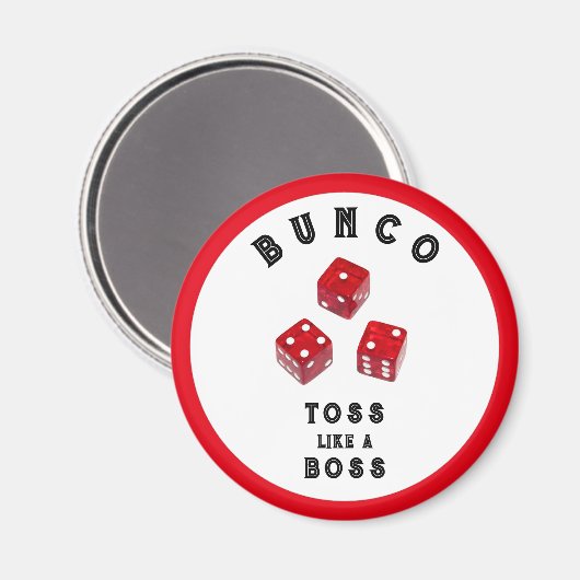 Schaltfläche "Bunco Gift Prift" Magnet (Vorderseite/Rückseite)