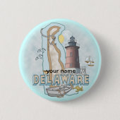 Schaltfläche Button Delaware Lighthouse (Vorderseite)