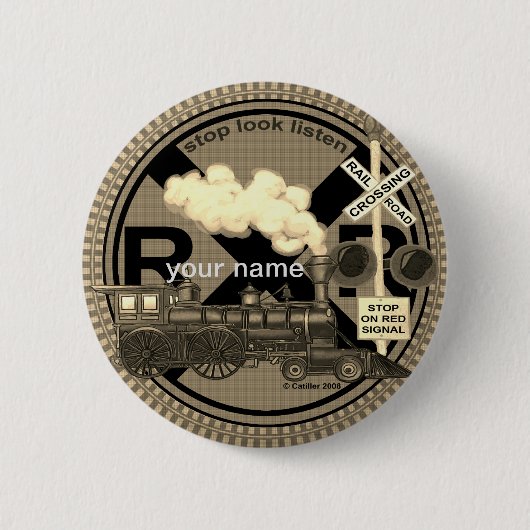 Schaltfläche Button des alten Zuges (Vorderseite)