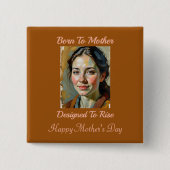 Schaltfläche "Button für Mutter Quote" geboren Button (Vorderseite)