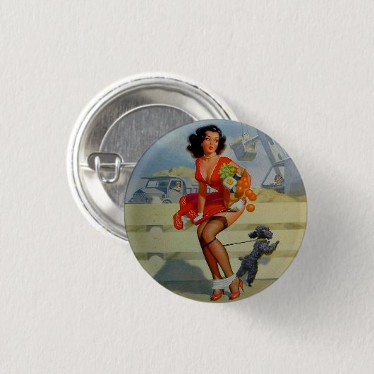 Schaltfläche Button-UP-MÄDCHEN Button (Vorne & Hinten)